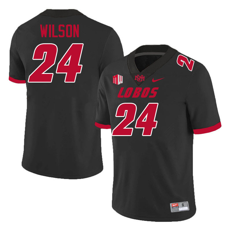 Jayden Wilson UNM Lobos Jersey,New Mexico Lobos Football Jersey,Uniforms-Black